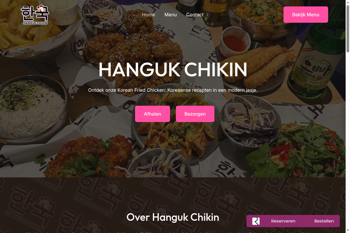 Hanguk Chikin website - hangukchikin.nl